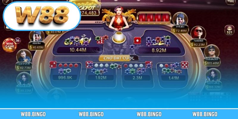 Không gian cá cược xóc đĩa hiện đại pha dân gian